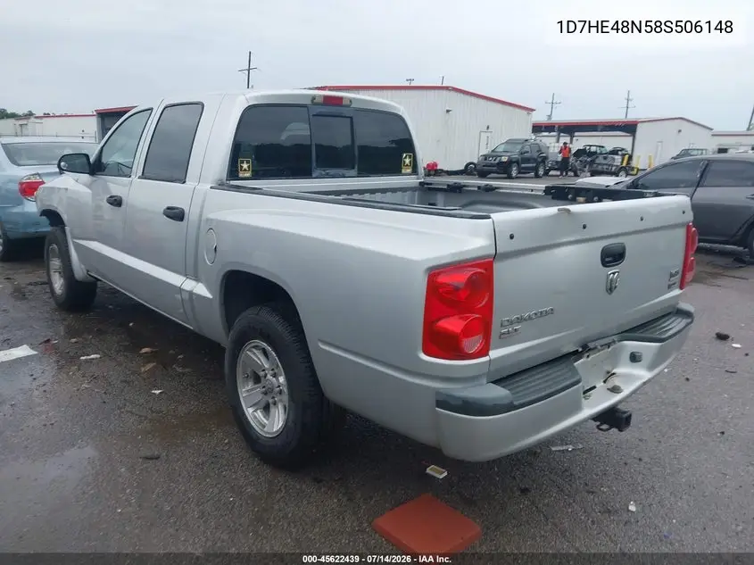 2008 Dodge Dakota Slt VIN: 1D7HE48N58S506148 Lot: 45622439