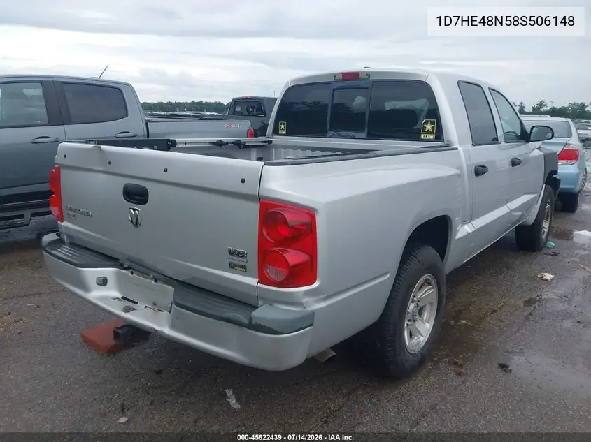 2008 Dodge Dakota Slt VIN: 1D7HE48N58S506148 Lot: 45622439