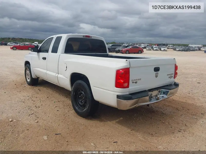 2010 Dodge Dakota Bighorn/Lonestar VIN: 1D7CE3BKXAS199438 Lot: 45318925