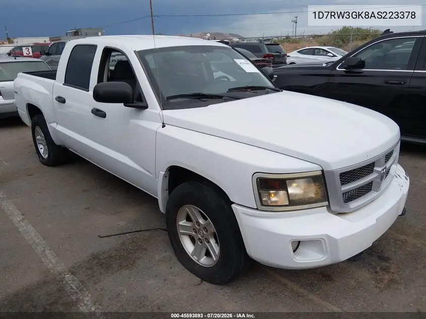 2010 Dodge Dakota Bighorn/Lonestar VIN: 1D7RW3GK8AS223378 Lot: 45593893