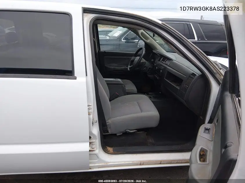 2010 Dodge Dakota Bighorn/Lonestar VIN: 1D7RW3GK8AS223378 Lot: 45593893