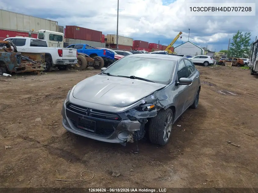 2013 Dodge Dart Sxt/Rallye VIN: 1C3CDFBH4DD707208 Lot: 12636626x