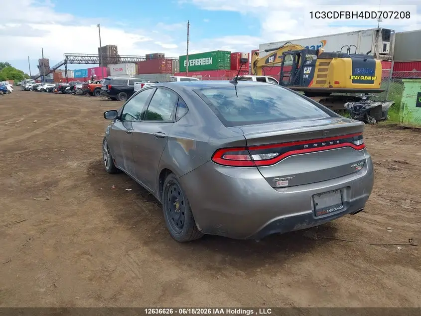 2013 Dodge Dart Sxt/Rallye VIN: 1C3CDFBH4DD707208 Lot: 12636626x