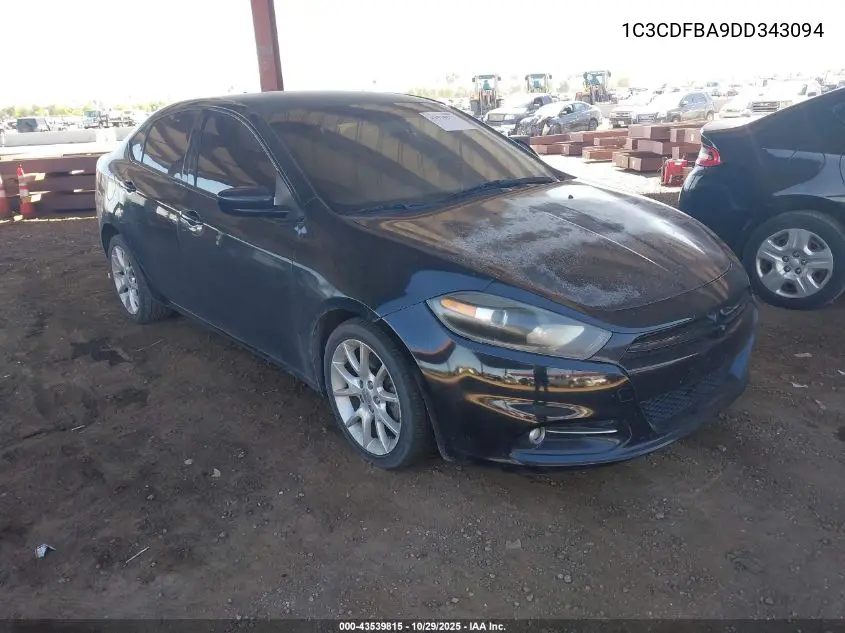 1C3CDFBA9DD343094 2013 Dodge Dart Sxt