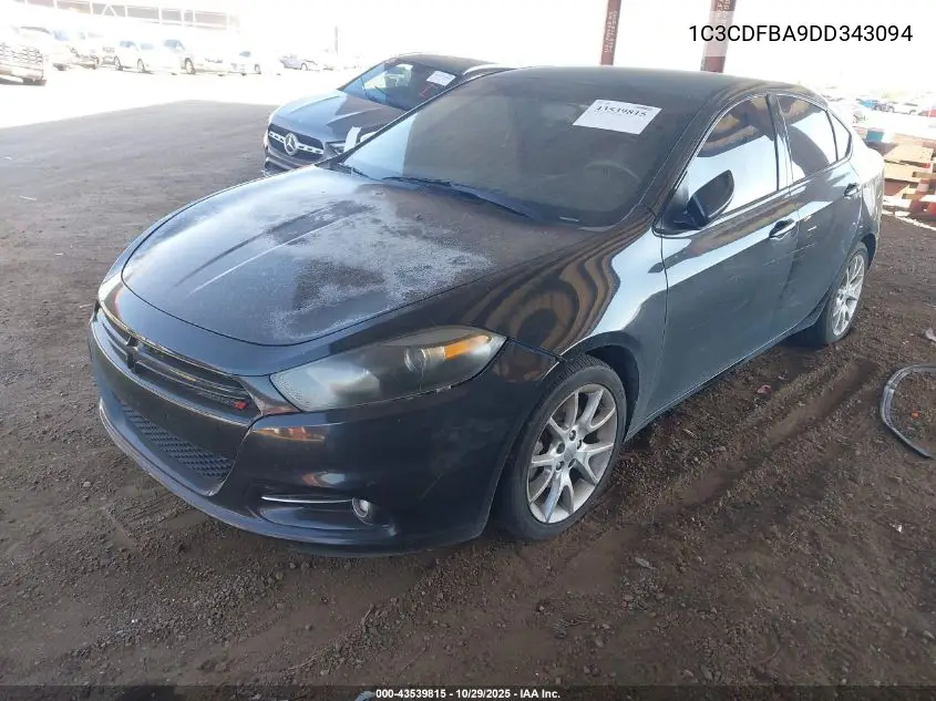 1C3CDFBA9DD343094 2013 Dodge Dart Sxt