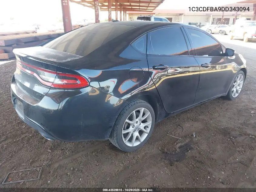 1C3CDFBA9DD343094 2013 Dodge Dart Sxt
