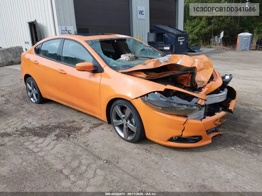 2013 Dodge Dart Gt VIN: 1C3CDFCB1DD341086 Lot: 45222472