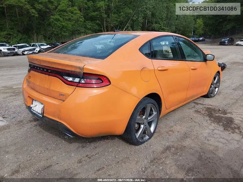 2013 Dodge Dart Gt VIN: 1C3CDFCB1DD341086 Lot: 45222472