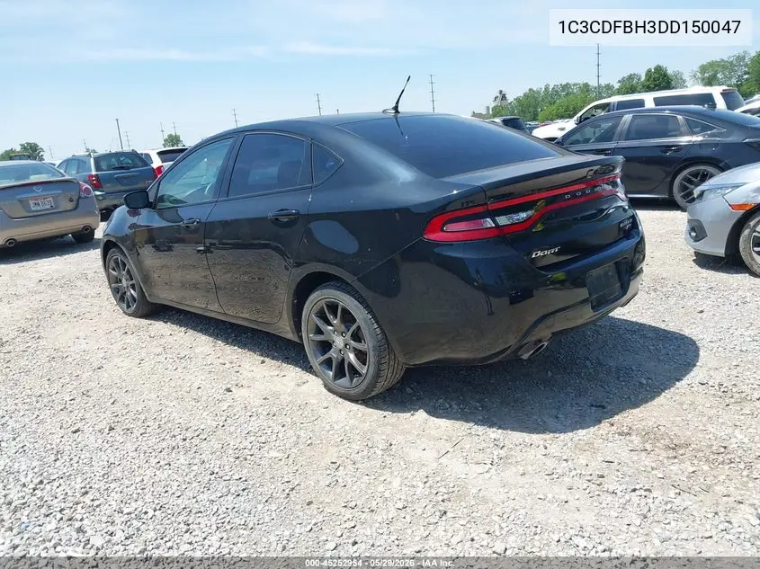 2013 Dodge Dart Rallye VIN: 1C3CDFBH3DD150047 Lot: 45252954