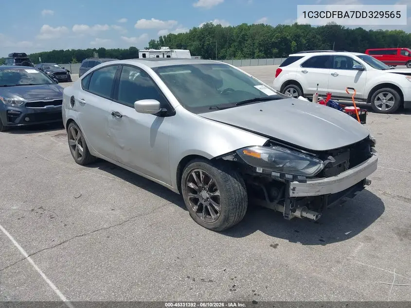 2013 Dodge Dart Sxt VIN: 1C3CDFBA7DD329565 Lot: 45331392