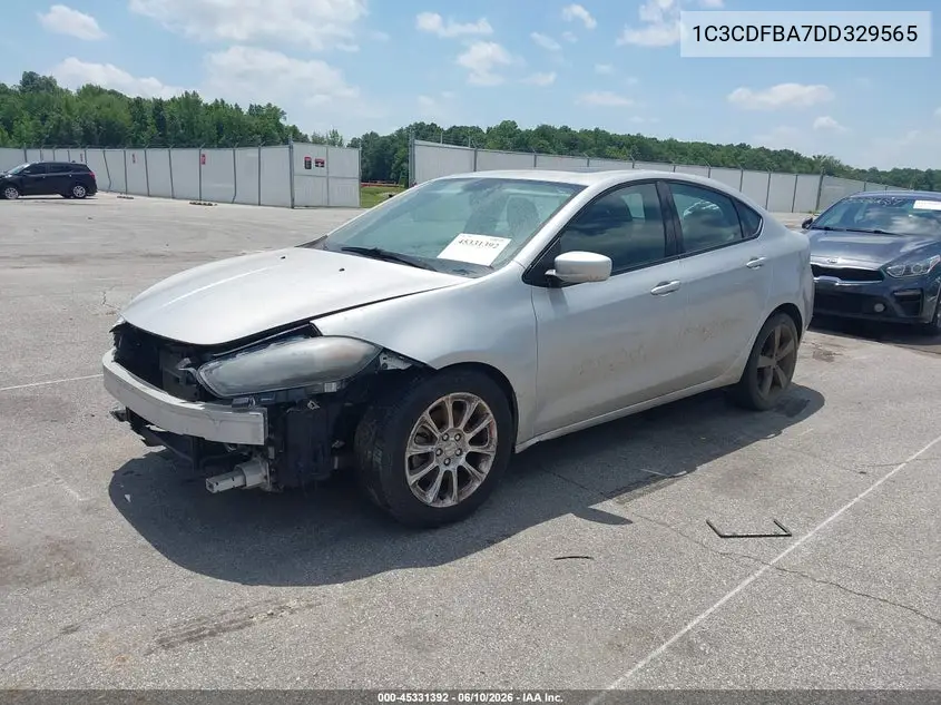 2013 Dodge Dart Sxt VIN: 1C3CDFBA7DD329565 Lot: 45331392