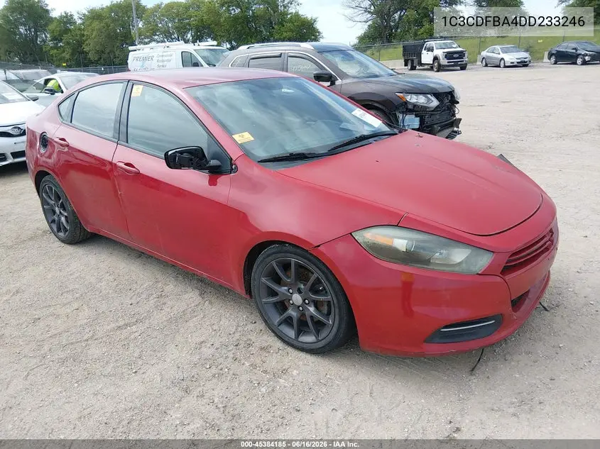 2013 Dodge Dart Sxt VIN: 1C3CDFBA4DD233246 Lot: 45384185