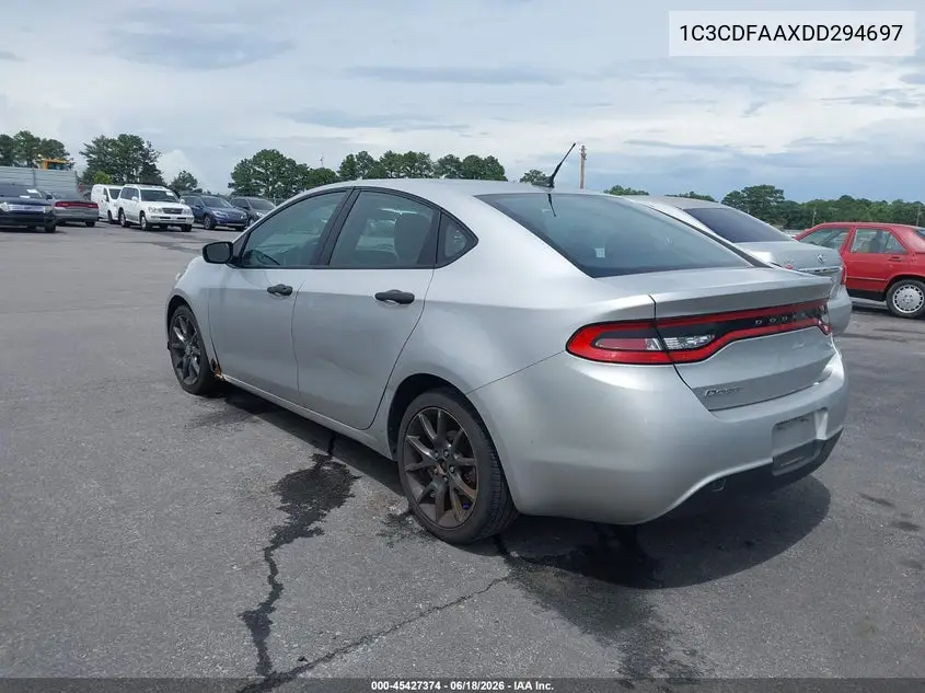 2013 Dodge Dart Se VIN: 1C3CDFAAXDD294697 Lot: 45427374