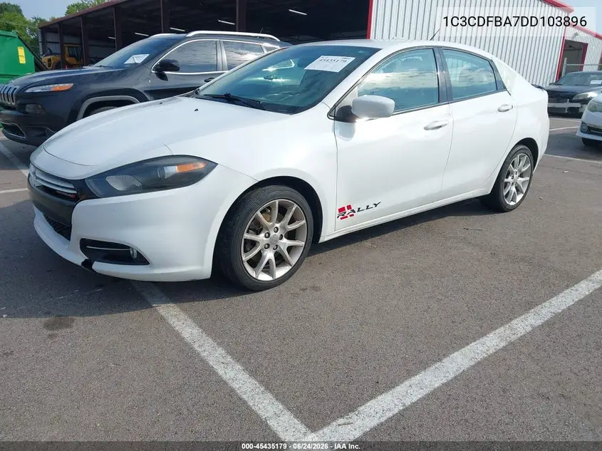 2013 Dodge Dart Rallye VIN: 1C3CDFBA7DD103896 Lot: 45435179
