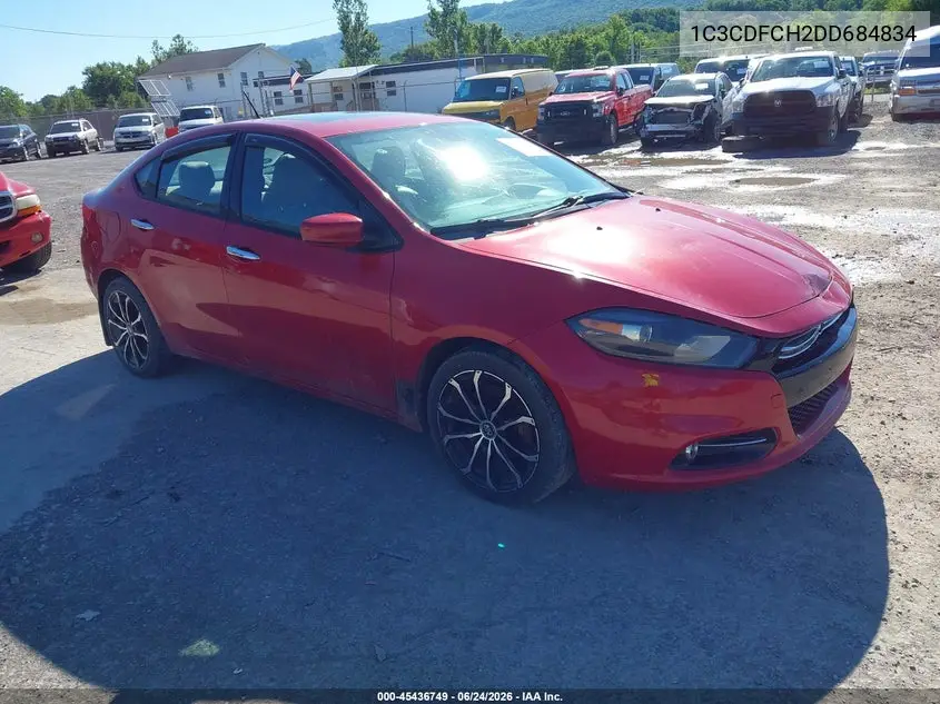 2013 Dodge Dart Limited/R/T VIN: 1C3CDFCH2DD684834 Lot: 45436749