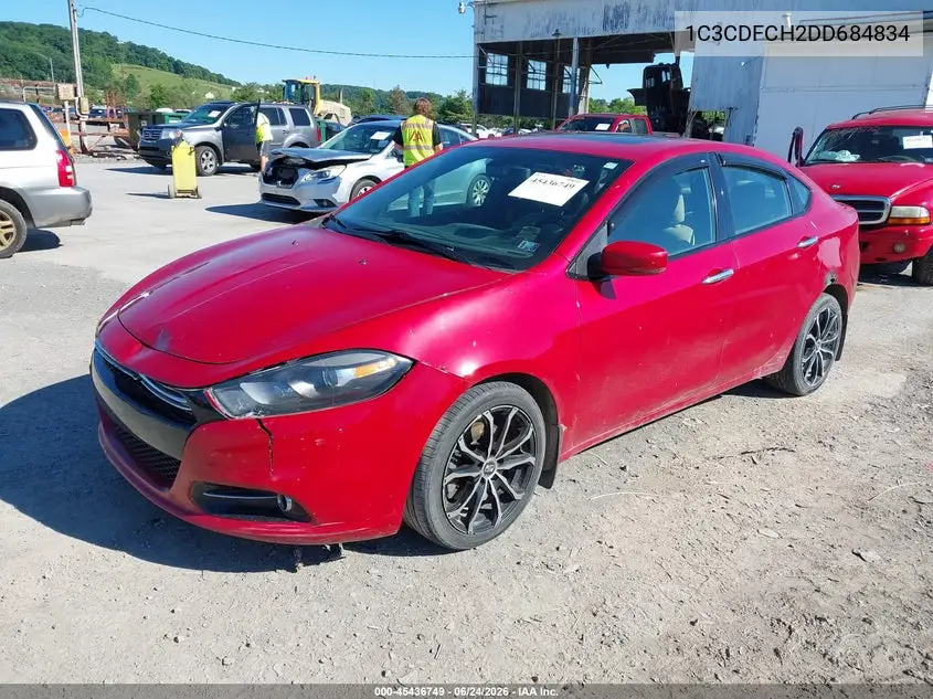 2013 Dodge Dart Limited/R/T VIN: 1C3CDFCH2DD684834 Lot: 45436749