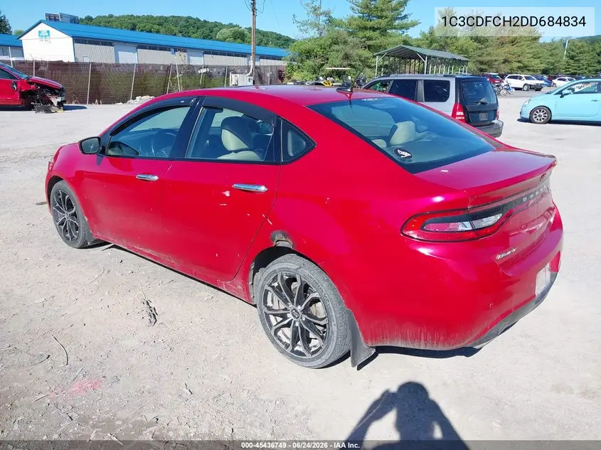 2013 Dodge Dart Limited/R/T VIN: 1C3CDFCH2DD684834 Lot: 45436749