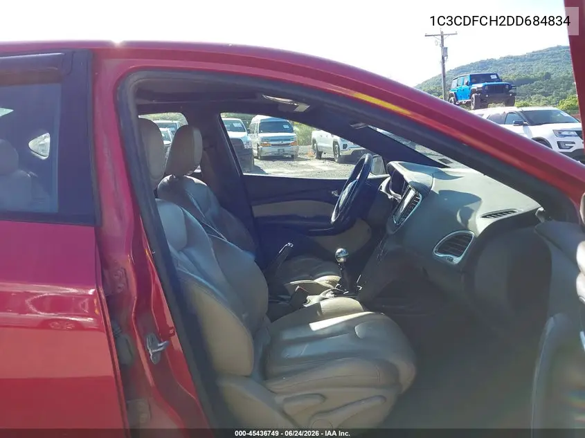 2013 Dodge Dart Limited/R/T VIN: 1C3CDFCH2DD684834 Lot: 45436749