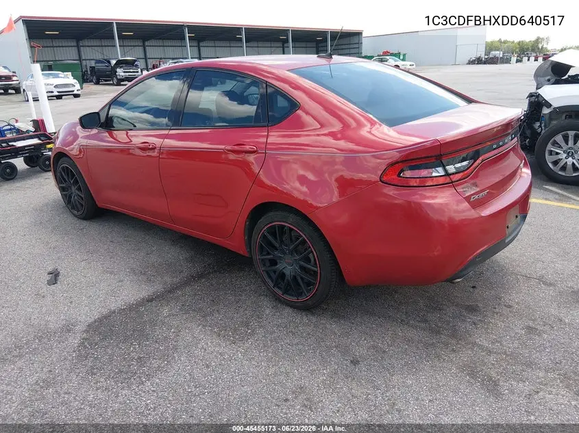 2013 Dodge Dart Rallye VIN: 1C3CDFBHXDD640517 Lot: 45455173