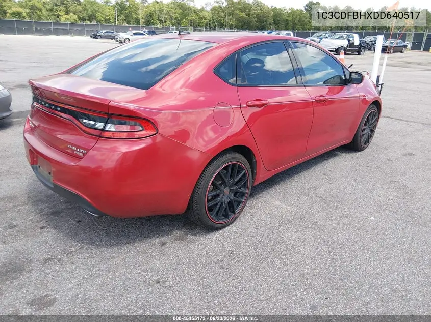 2013 Dodge Dart Rallye VIN: 1C3CDFBHXDD640517 Lot: 45455173