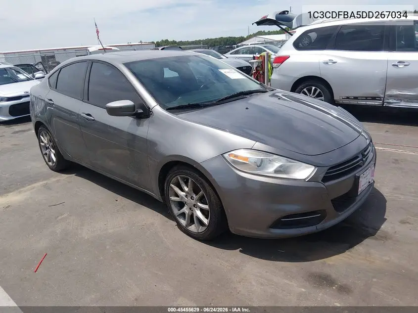 2013 Dodge Dart Sxt VIN: 1C3CDFBA5DD267034 Lot: 45455629