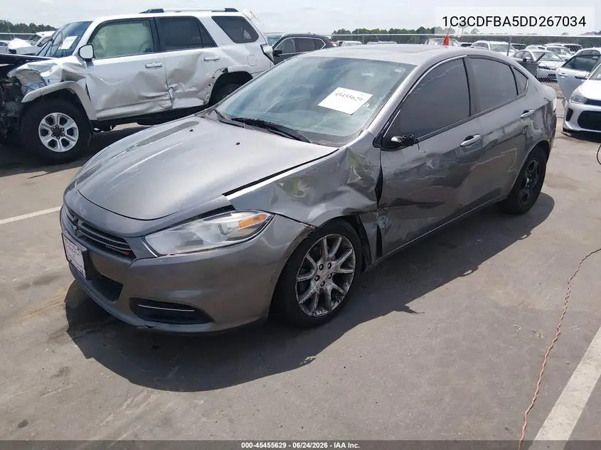 2013 Dodge Dart Sxt VIN: 1C3CDFBA5DD267034 Lot: 45455629