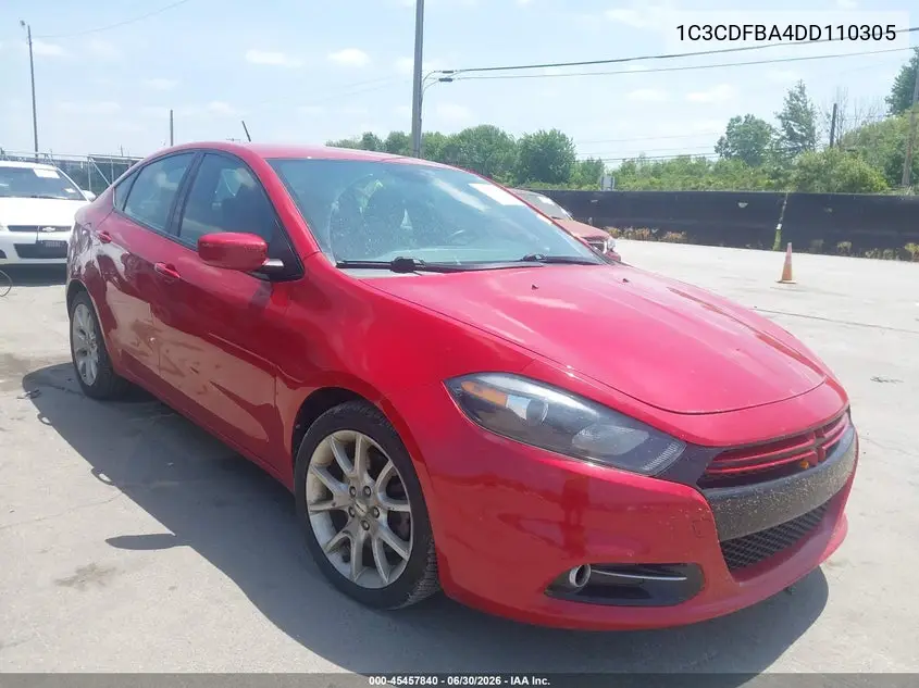 2013 Dodge Dart Rallye VIN: 1C3CDFBA4DD110305 Lot: 45457840