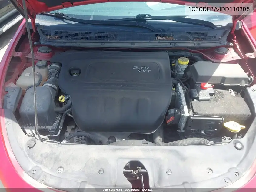 2013 Dodge Dart Rallye VIN: 1C3CDFBA4DD110305 Lot: 45457840