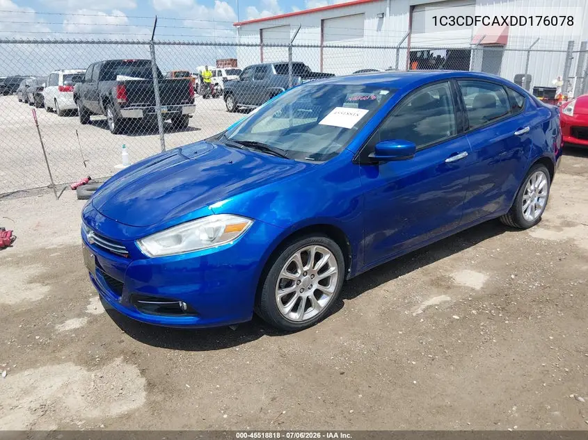 2013 Dodge Dart Limited VIN: 1C3CDFCAXDD176078 Lot: 45518818