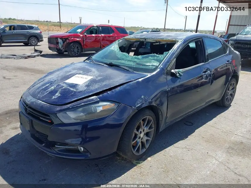 2013 Dodge Dart Sxt VIN: 1C3CDFBA7DD332644 Lot: 45528636