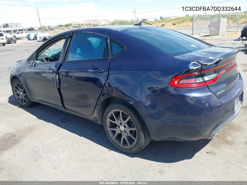 2013 Dodge Dart Sxt VIN: 1C3CDFBA7DD332644 Lot: 45528636