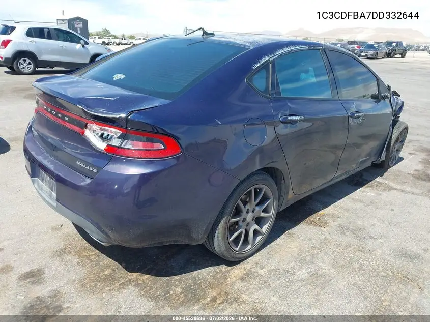 2013 Dodge Dart Sxt VIN: 1C3CDFBA7DD332644 Lot: 45528636