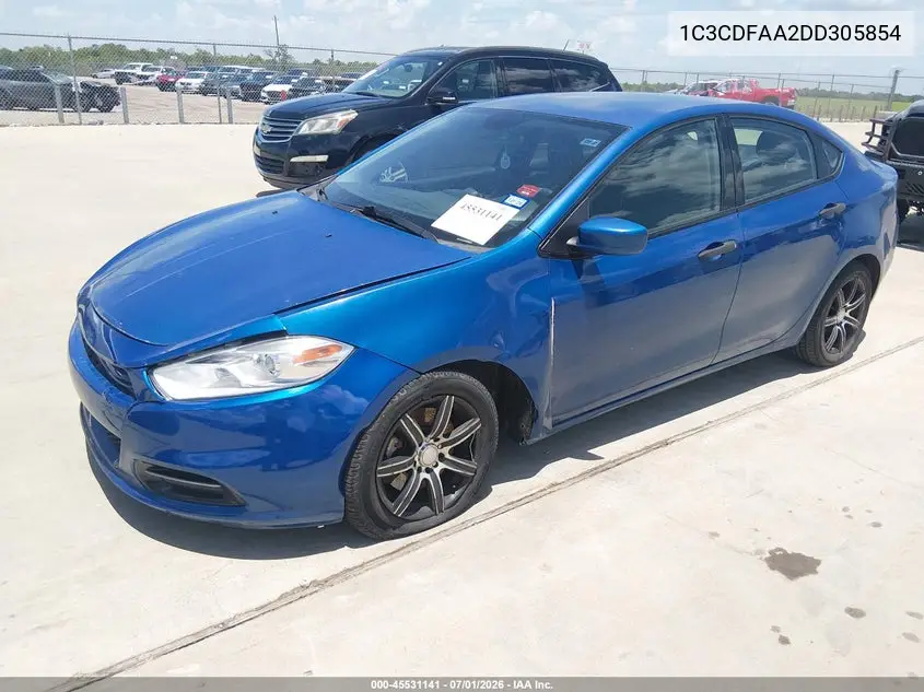 2013 Dodge Dart Se VIN: 1C3CDFAA2DD305854 Lot: 45531141