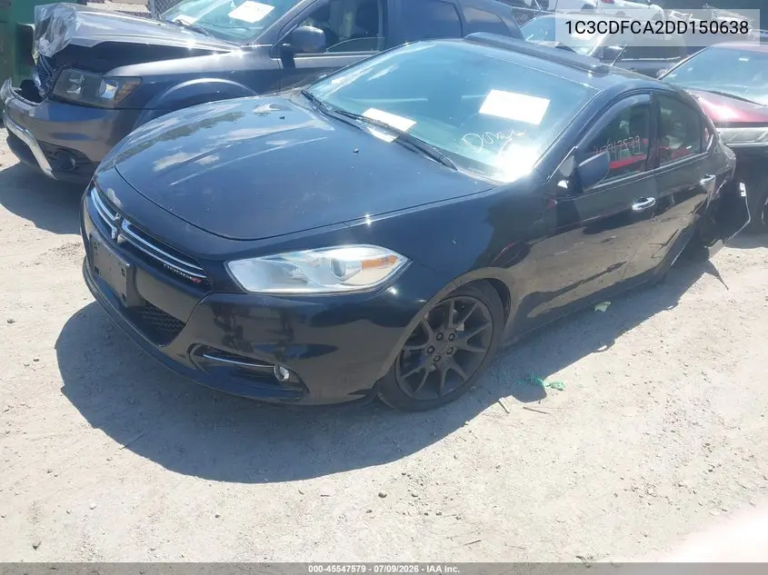 2013 Dodge Dart Limited VIN: 1C3CDFCA2DD150638 Lot: 45547579