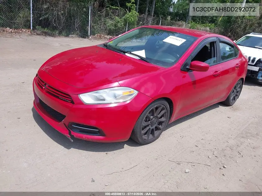 2013 Dodge Dart Aero VIN: 1C3CDFAH8DD292072 Lot: 45558613