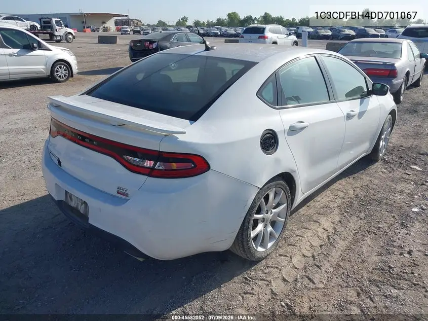 2013 Dodge Dart Sxt VIN: 1C3CDFBH4DD701067 Lot: 45582052