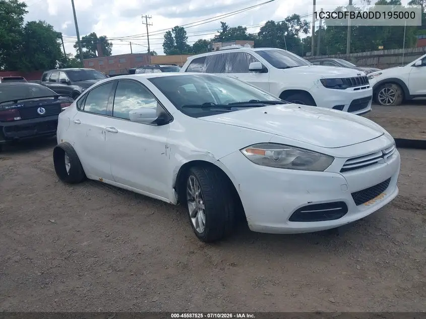 2013 Dodge Dart Sxt VIN: 1C3CDFBA0DD195000 Lot: 45587525