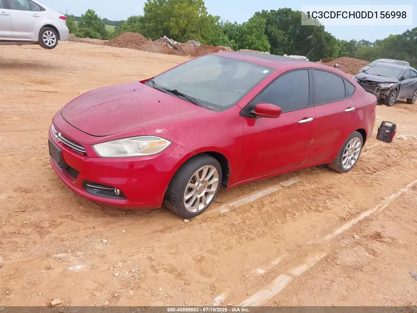 2013 Dodge Dart Limited VIN: 1C3CDFCH0DD156998 Lot: 45590983