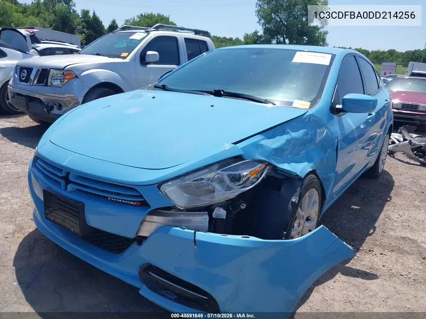 2013 Dodge Dart Sxt VIN: 1C3CDFBA0DD214256 Lot: 45591646