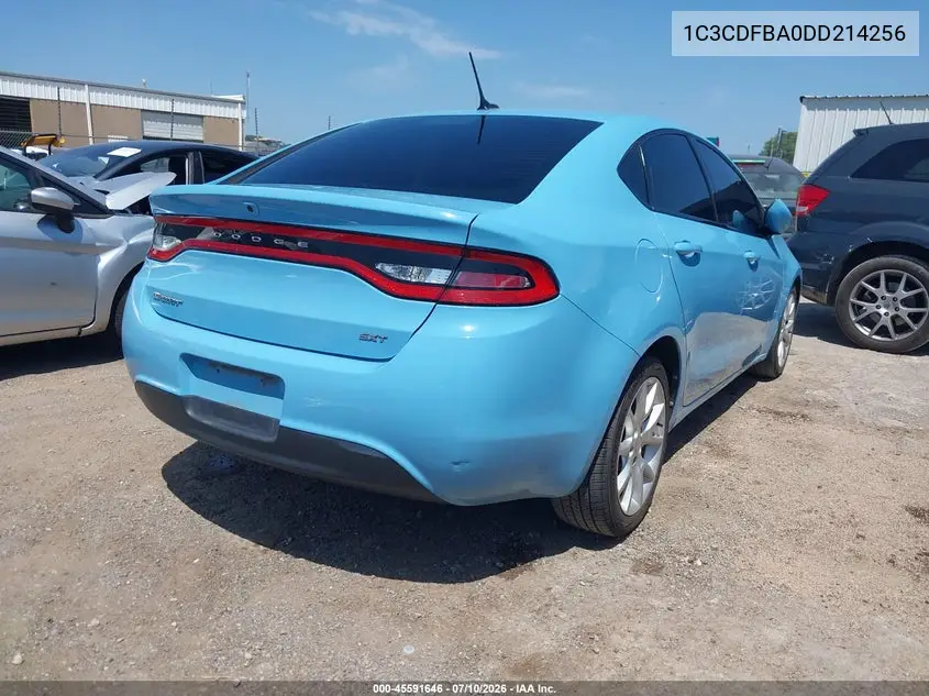 2013 Dodge Dart Sxt VIN: 1C3CDFBA0DD214256 Lot: 45591646