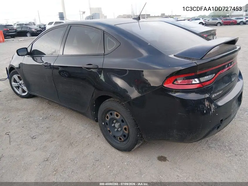 2013 Dodge Dart Se VIN: 1C3CDFAA1DD727453 Lot: 45592265