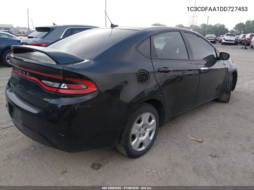 2013 Dodge Dart Se VIN: 1C3CDFAA1DD727453 Lot: 45592265