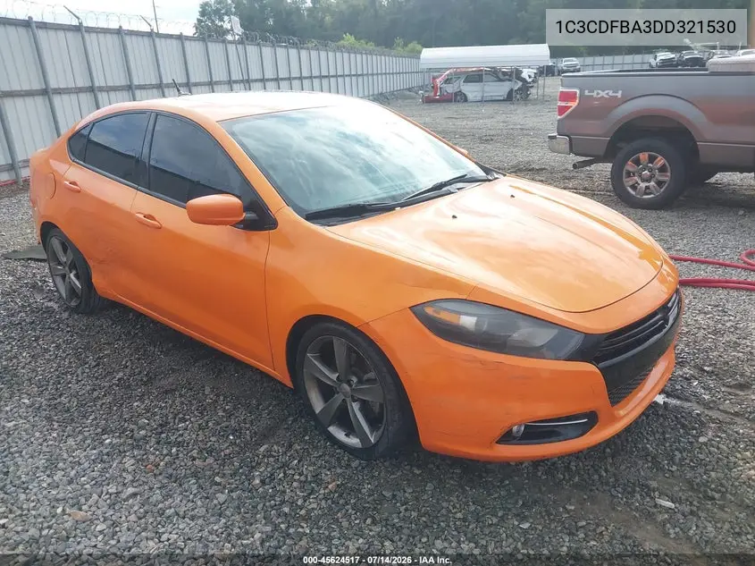 2013 Dodge Dart Sxt VIN: 1C3CDFBA3DD321530 Lot: 45624517