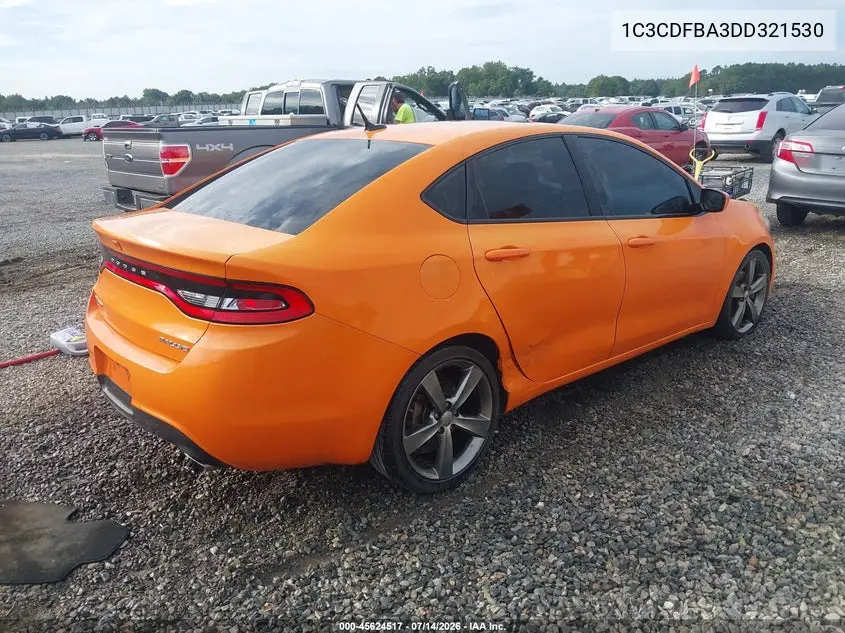 2013 Dodge Dart Sxt VIN: 1C3CDFBA3DD321530 Lot: 45624517