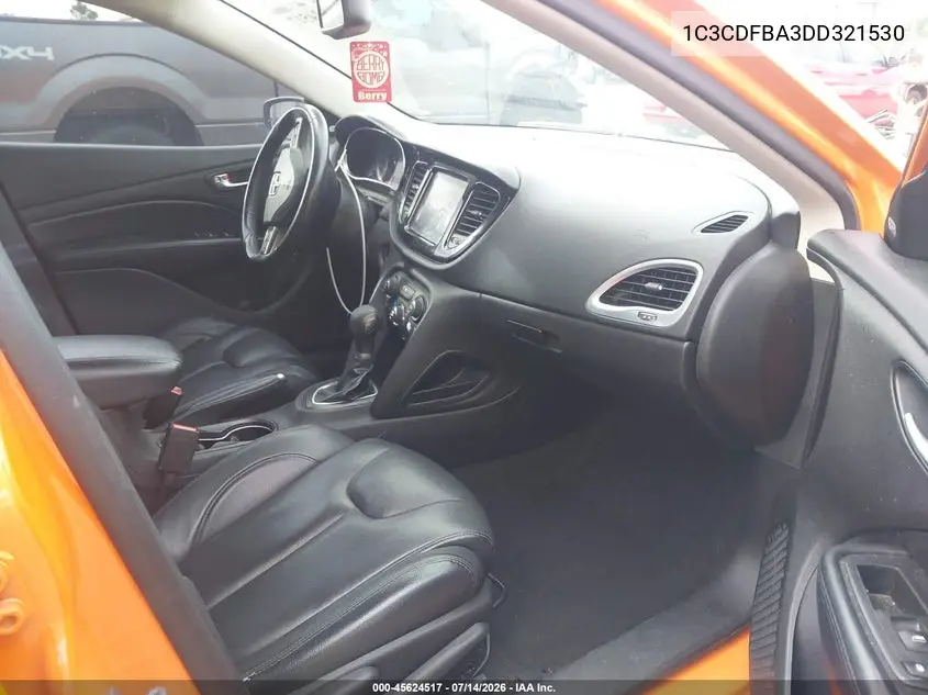 2013 Dodge Dart Sxt VIN: 1C3CDFBA3DD321530 Lot: 45624517
