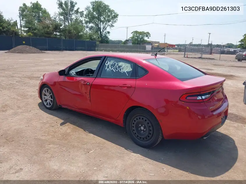 2013 Dodge Dart Rallye VIN: 1C3CDFBA9DD261303 Lot: 45628202