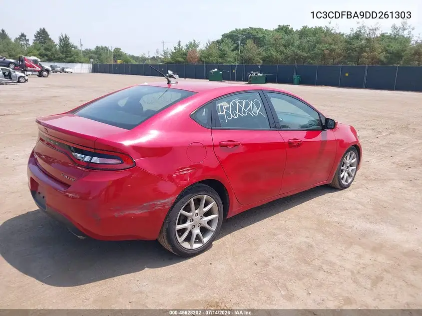 2013 Dodge Dart Rallye VIN: 1C3CDFBA9DD261303 Lot: 45628202