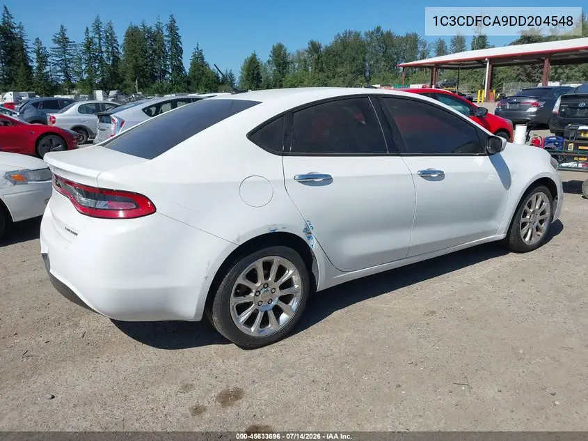2013 Dodge Dart Limited VIN: 1C3CDFCA9DD204548 Lot: 45633696