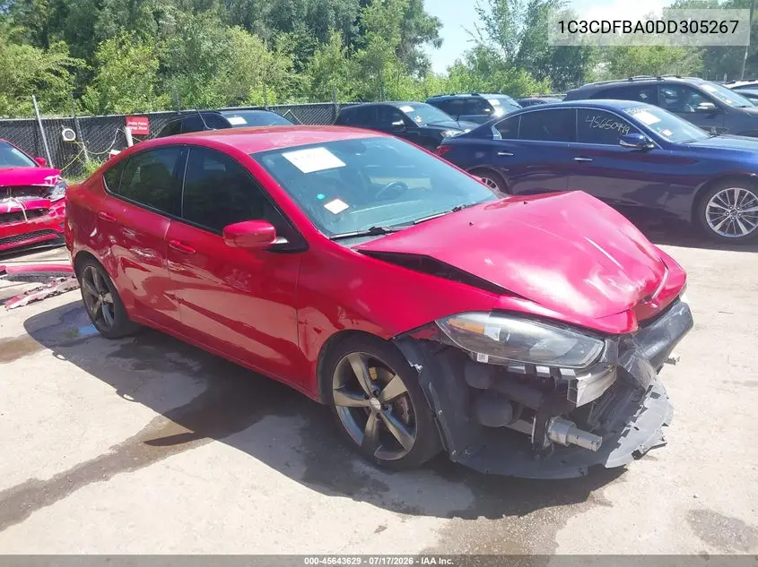 2013 Dodge Dart Sxt VIN: 1C3CDFBA0DD305267 Lot: 45643629