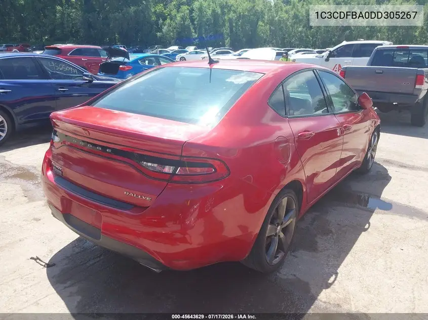 2013 Dodge Dart Sxt VIN: 1C3CDFBA0DD305267 Lot: 45643629